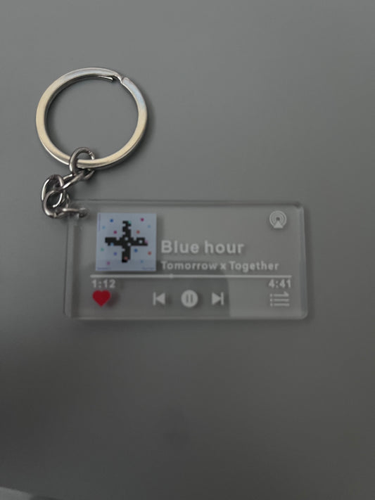 Blue Hour Spotify Keychain