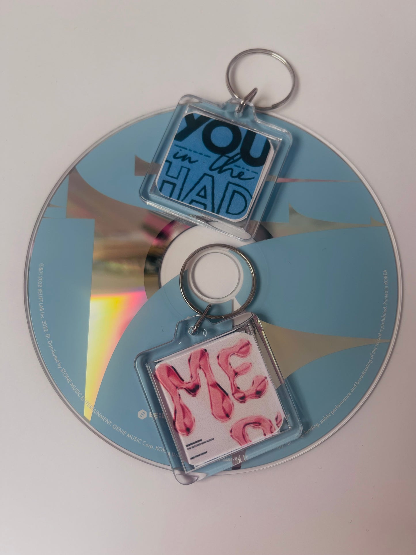 Double Sided Kpop Album Keychain