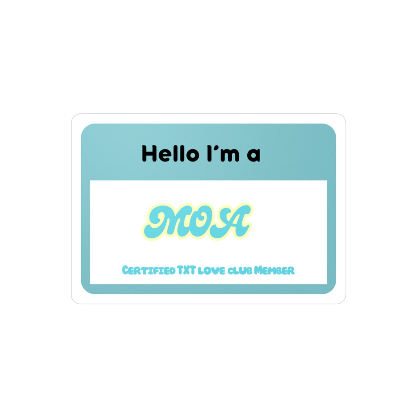 TXT MOA Nametag Stickers